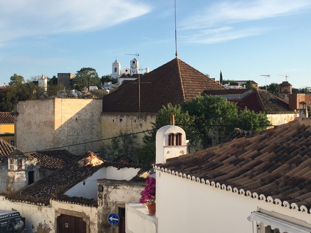 Tavira rooftops. One of the most beautiful cities in Algarve, Tavira is a seaside getaway. 
